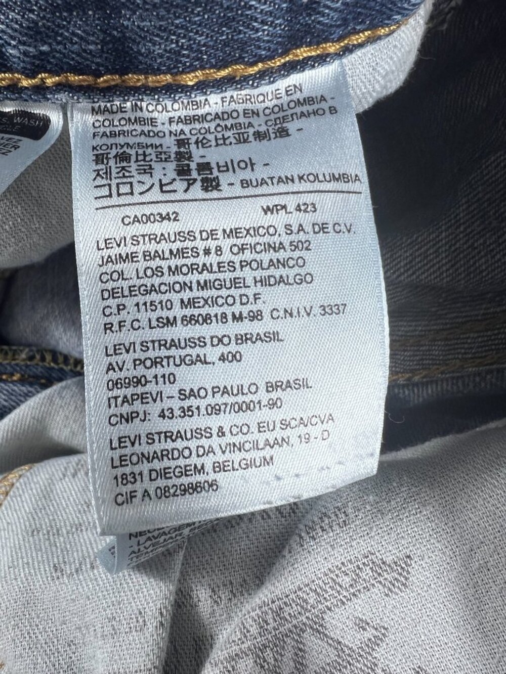 Levi's 569 Loose Straight Jeans Men's 32x30 Medium Wash Blue Denim Red Tab - Picture 8 of 11